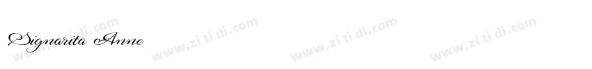 Signarita Anne字体转换